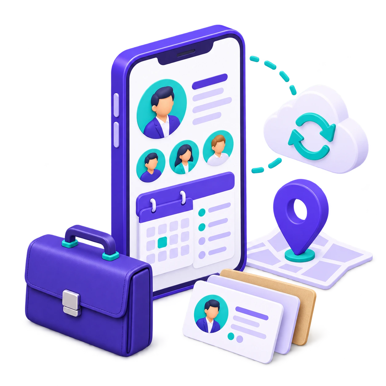 Application CRM mobile pour les équipes commerciales