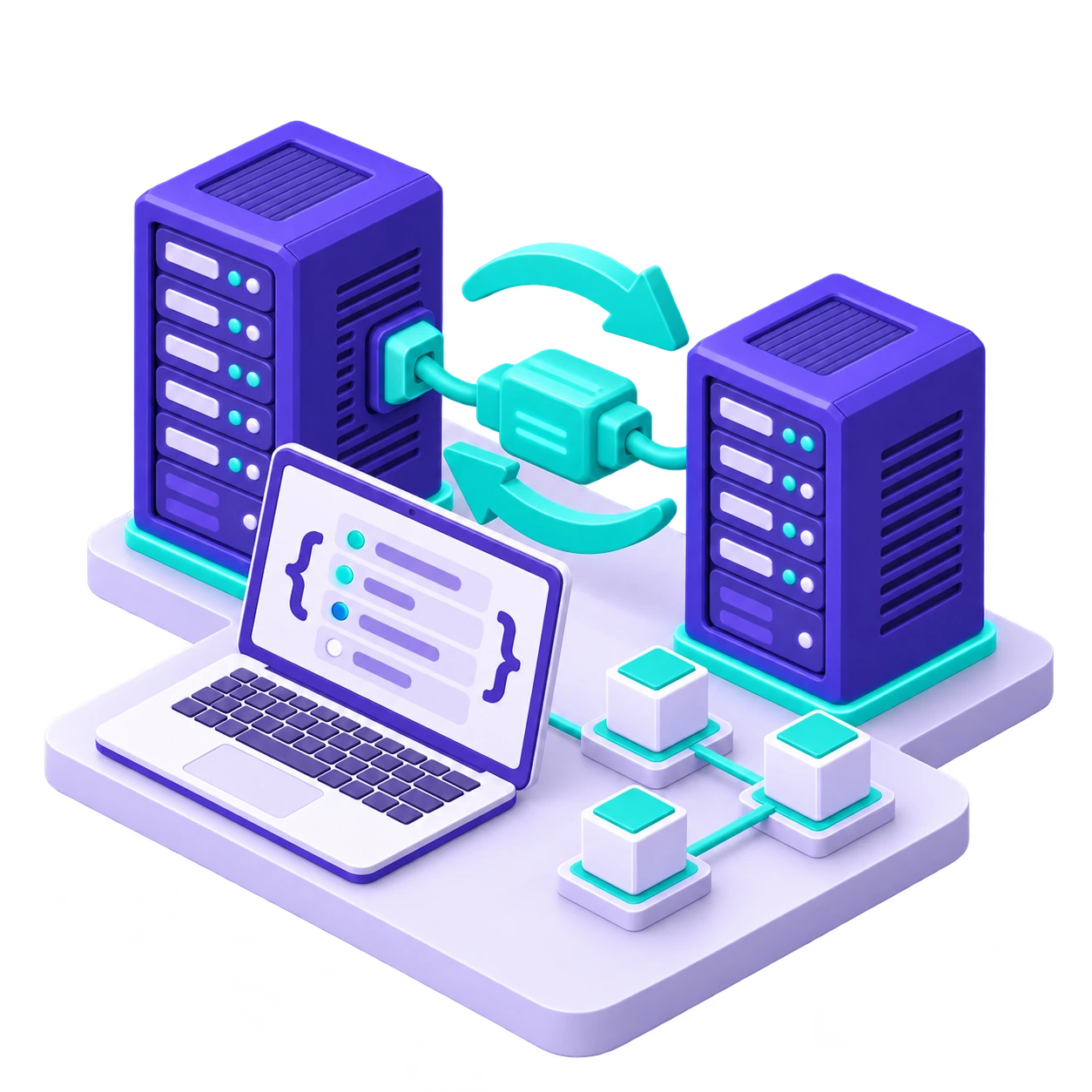 Illustration des échanges API : Échanges de données entre Untod et vos applications, services ou équipements