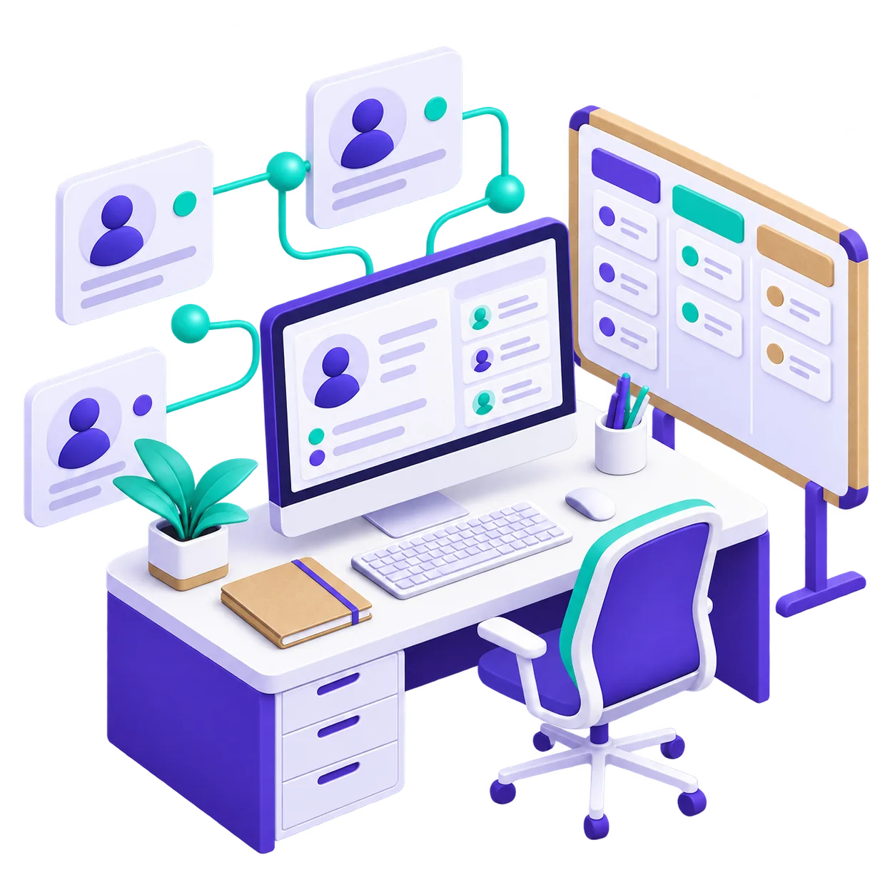 Poste de gestion de la relation client