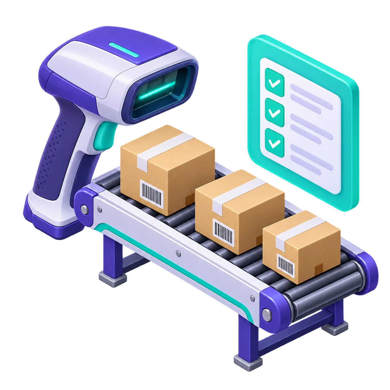 Terminal mobile de gestion des opérations logistiques